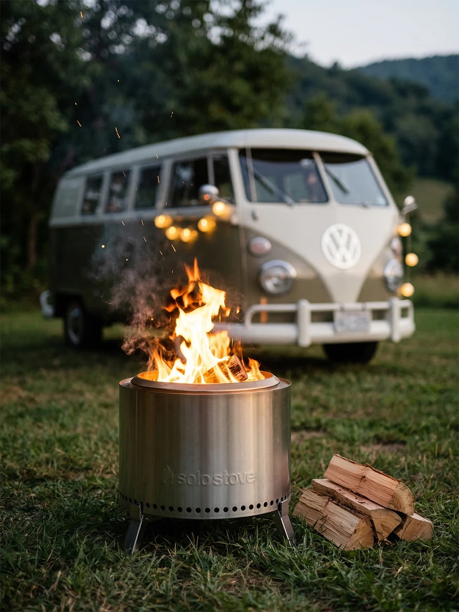 Solo Stove Ranger &ndash; Ausr&uuml;stung f&uuml;rs Vanlife (Bild erstellt mit Unterst&uuml;tzung von KI)