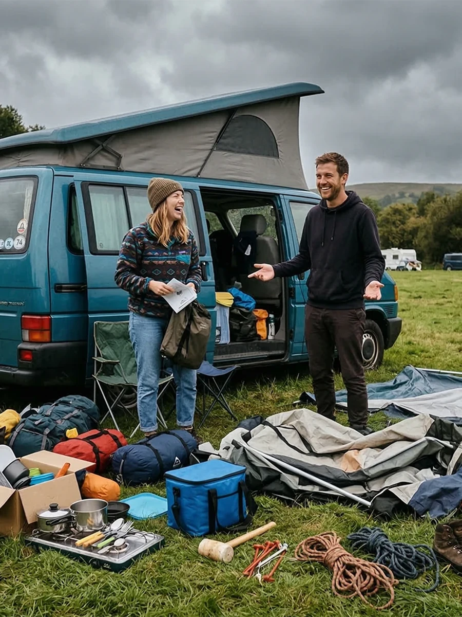 Vanlife Stellplatz &ndash; Ankommen und Bleiben - Bild erstellt mit Unterst&uuml;tzung durch KI